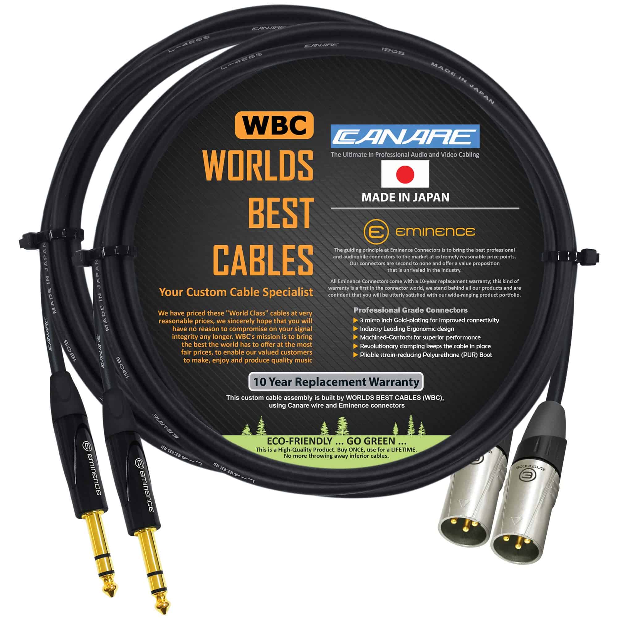 2 Unidades - 4 Pies - Cable de Remiendo Canare L-4E6S, Star