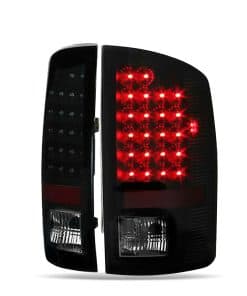 LABLT 2Pcs Luz de cola Lámpara de señal Negro Humo Claro