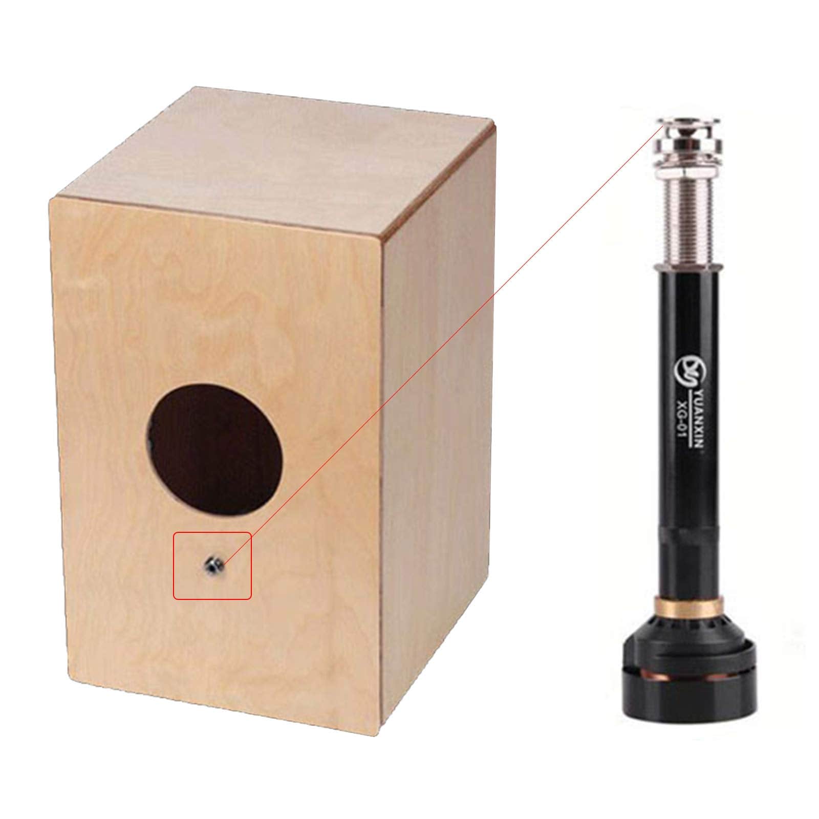 Recolector de Cajon Drum con Altavoz Amplificador para