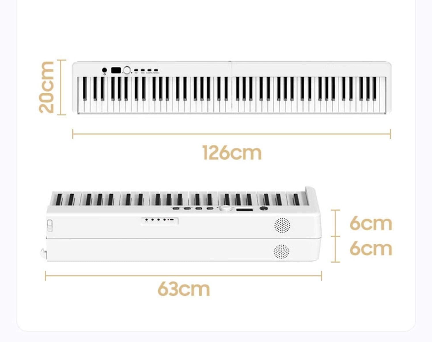 Piano Electrónico Plegable MAGICON BX20 de 88 Teclas, Piano - Imagen 8