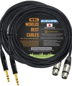 2 Unidades - Cable de 25 pies - Canare L-4E6S, Star Quad