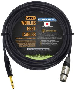 Cable de Parche Canare L-4E6S de 25 pies - XLR Balanceado