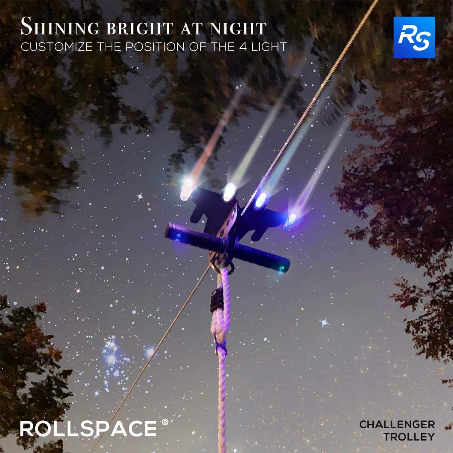 Kit de Tirolesa RollSpace de 150 pies para Patios con Kit - Imagen 3