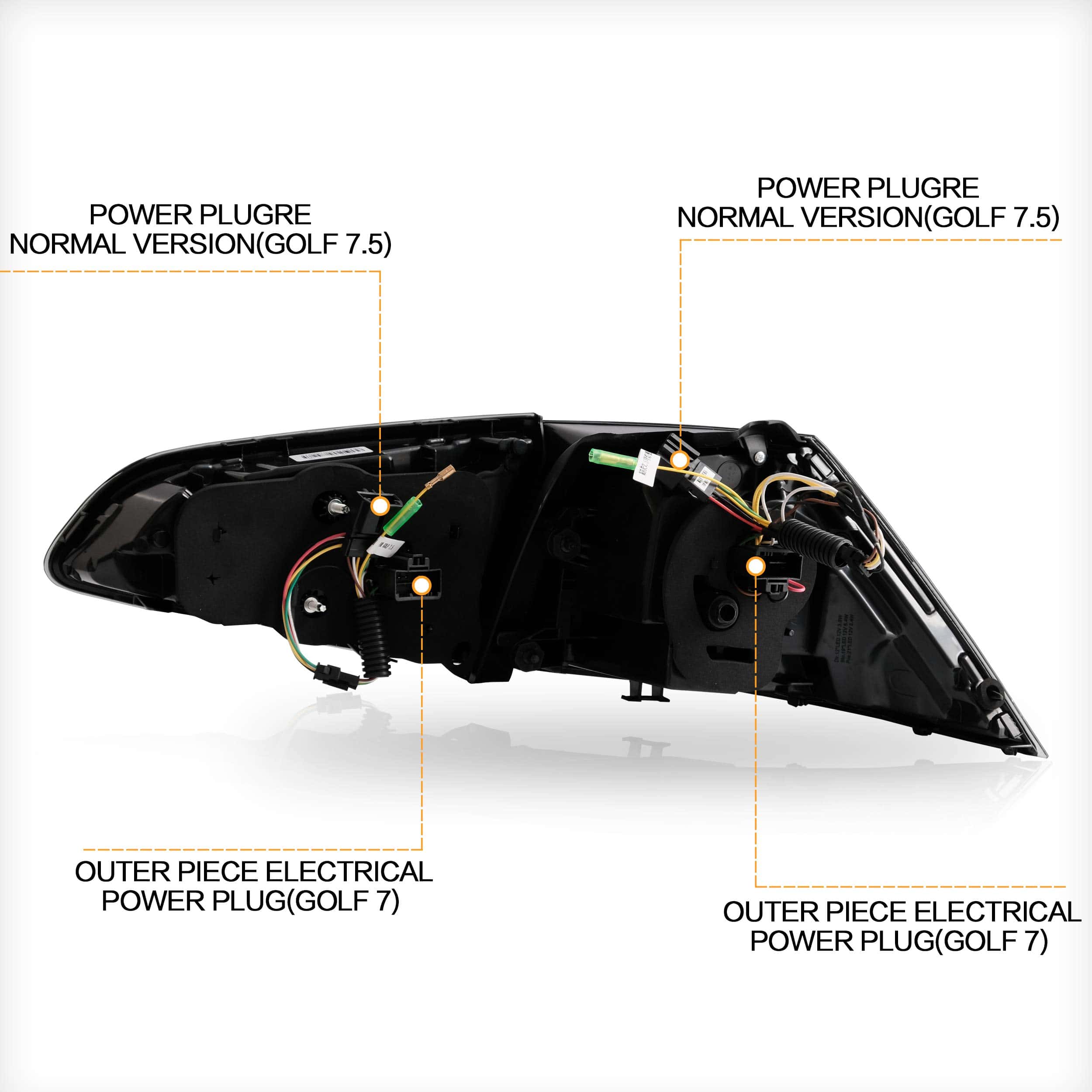 Luces traseras VLAND para Volkswagen Golf 7 Golf 7.5 MK7 - Imagen 10