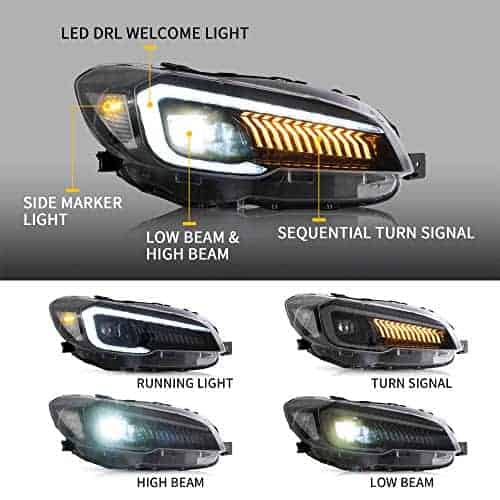 Faros LED completos VLAND compatibles para [Subaru WRX STI - Imagen 3