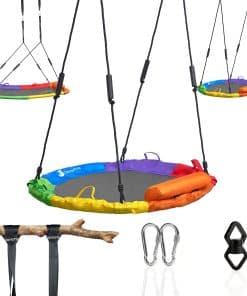 Columpio de árbol Nido de 40” para niños al aire libre -