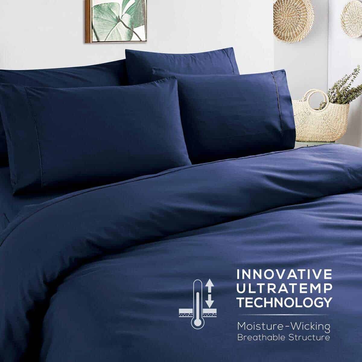 Juego de sábanas Mueller Ultratemp King Size, muy suaves - Imagen 7