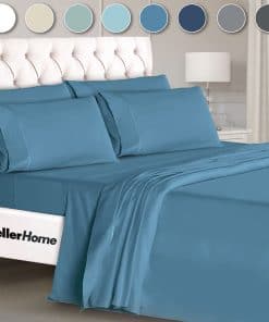 Juego de Sábanas de Lujo Mueller de 6 -Denim