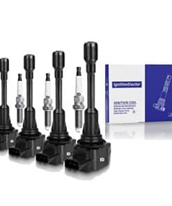 Conjunto de Bujías y Bobinas de Encendido de 4. Compatible