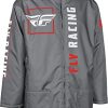 Chamarra de Carreras Fly Racing (Gris/Rojo, Talla Única)