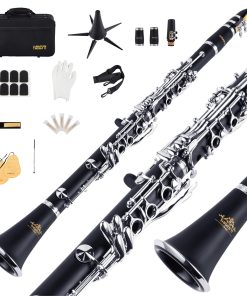Clarinete YANASON B Flat 17 Teclas con 2 Barriles, Estuche,