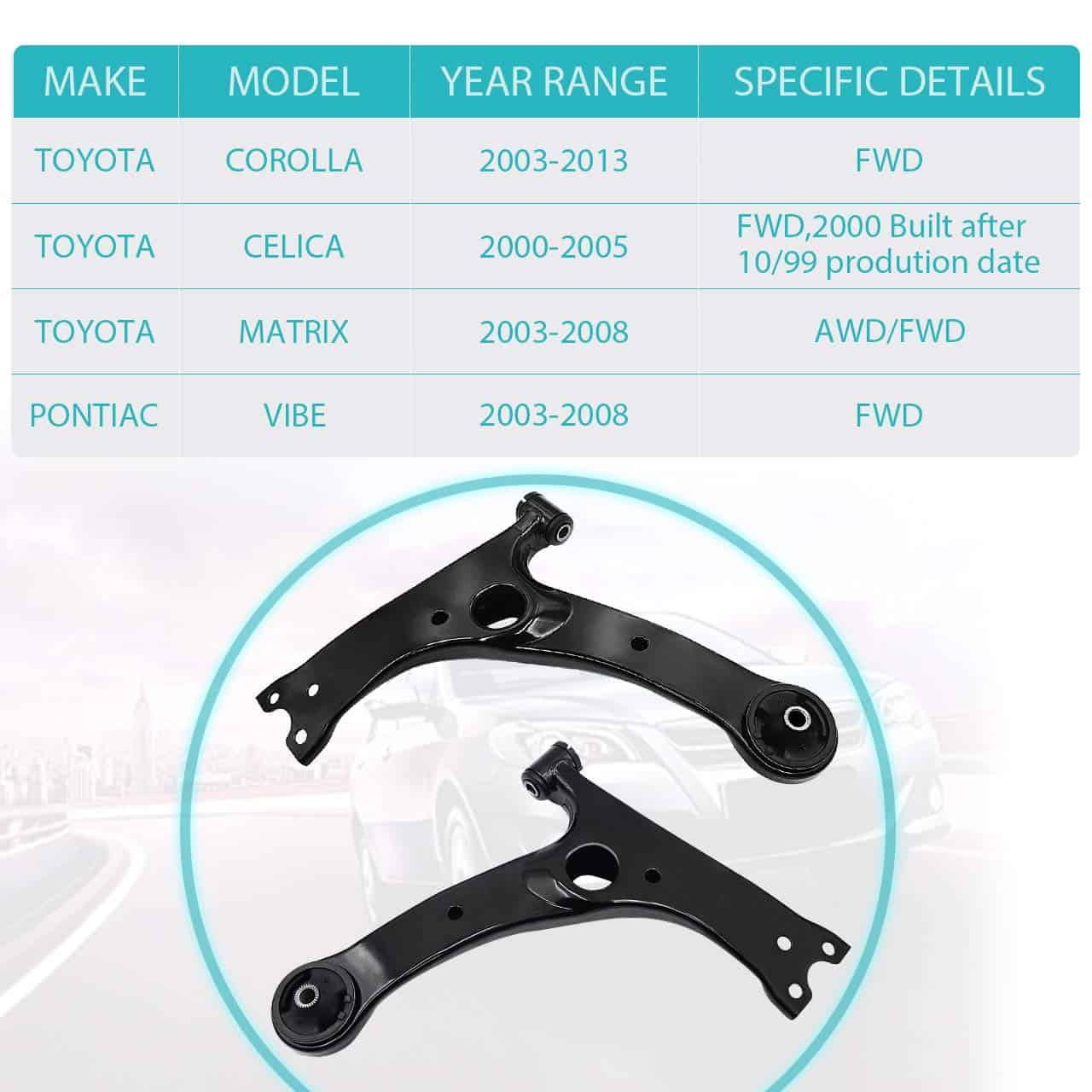 Brazo de Control Inferior delantero con Juntas de Bola - Imagen 7