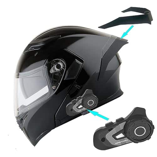 Casco modular de cara completa 1Storm con doble visera +