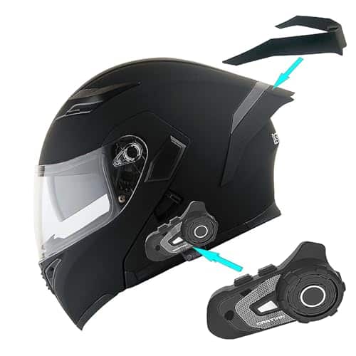 1Storm Casco Modular de Motocicleta con Visera Dual +