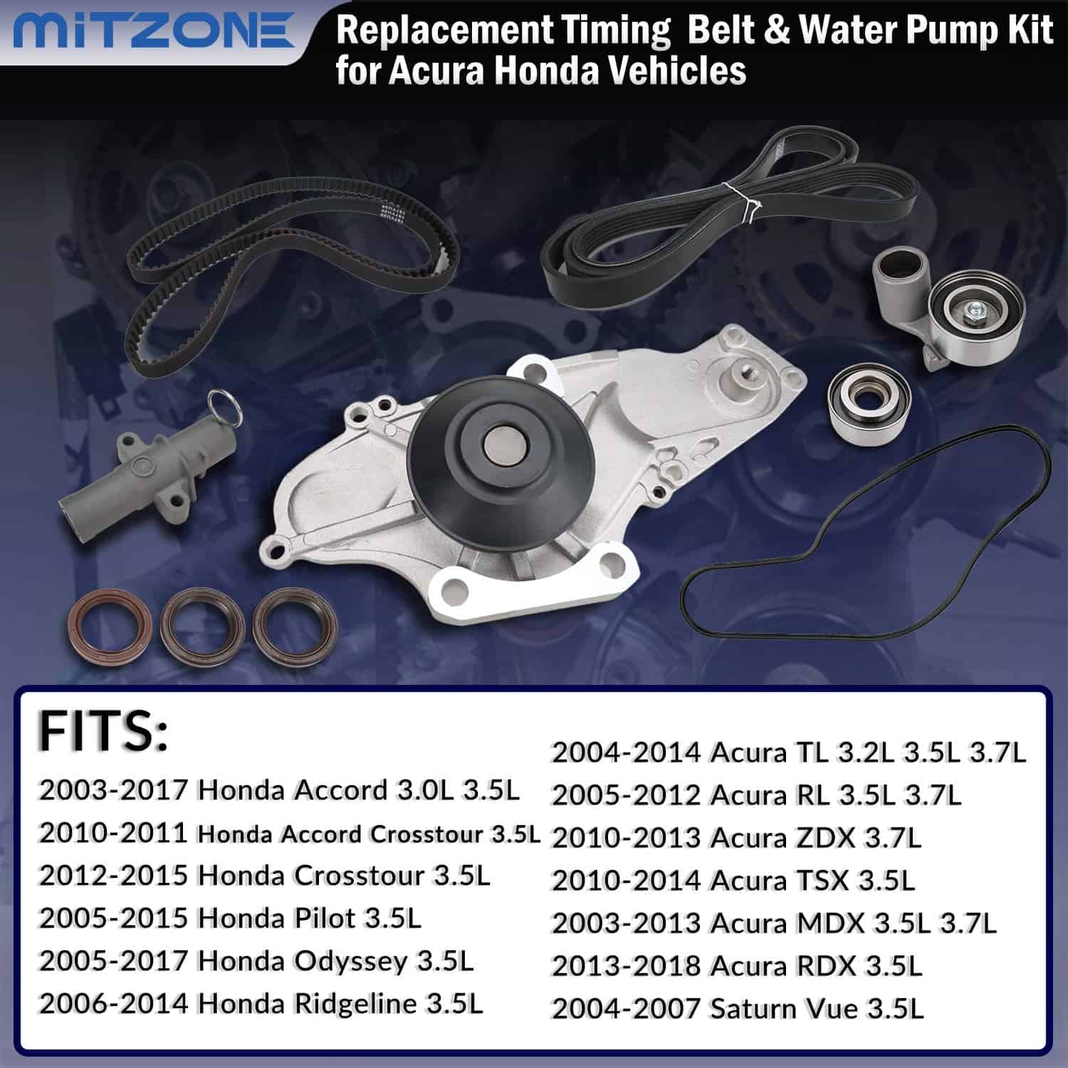 Kit de correa de distribución con bomba de agua MITZONE - Imagen 4