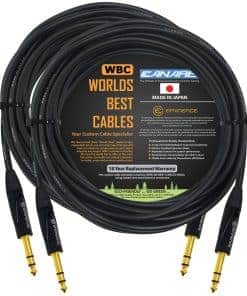 2 Unidades - 18 Pies - Cable de conexión TRS Canare L-4E6S,