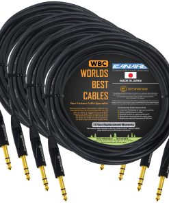 WORLDS BEST CABLES 4 Unidades - 18 Pies - Canare L-4E6S,