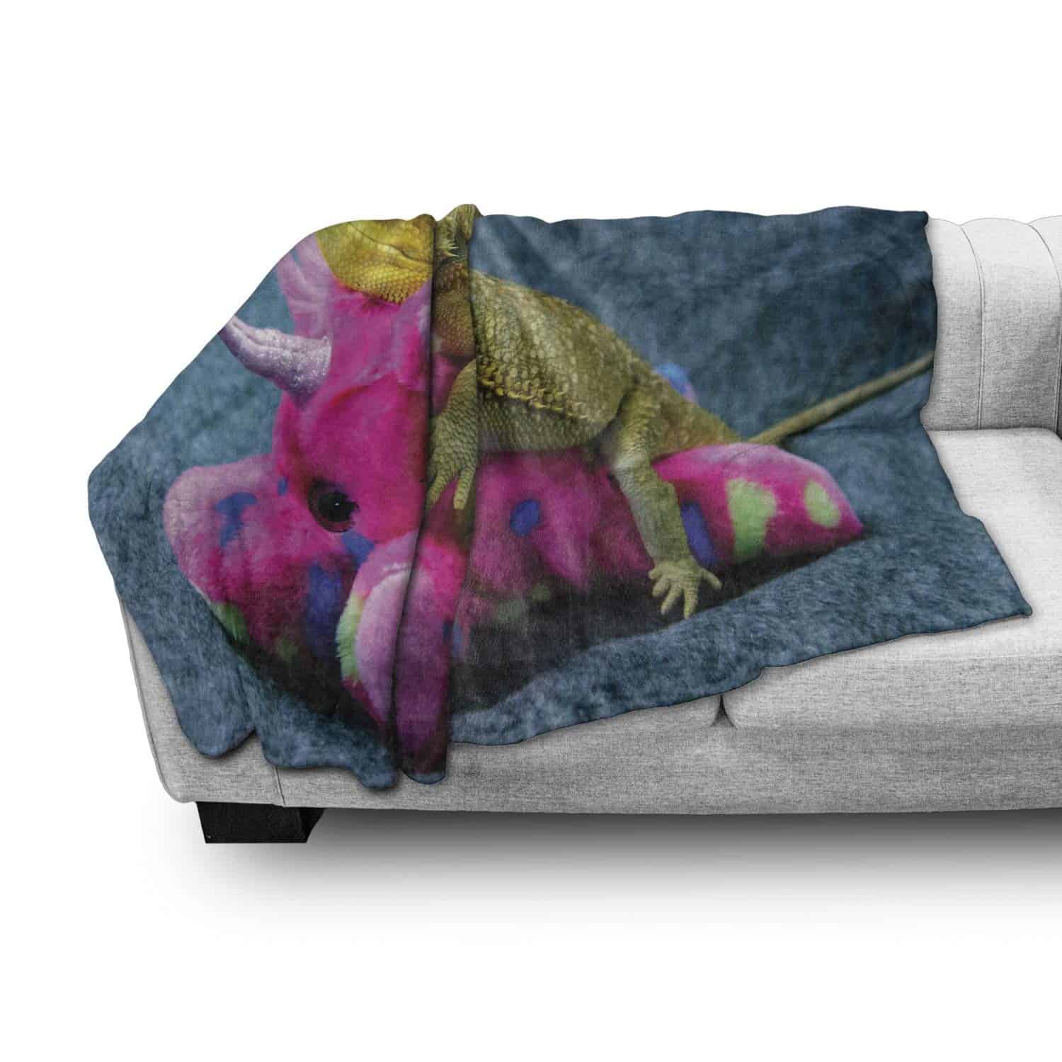 Manta de tiro Lunarable Bearded Dragon, Foto de unicornio - Imagen 4