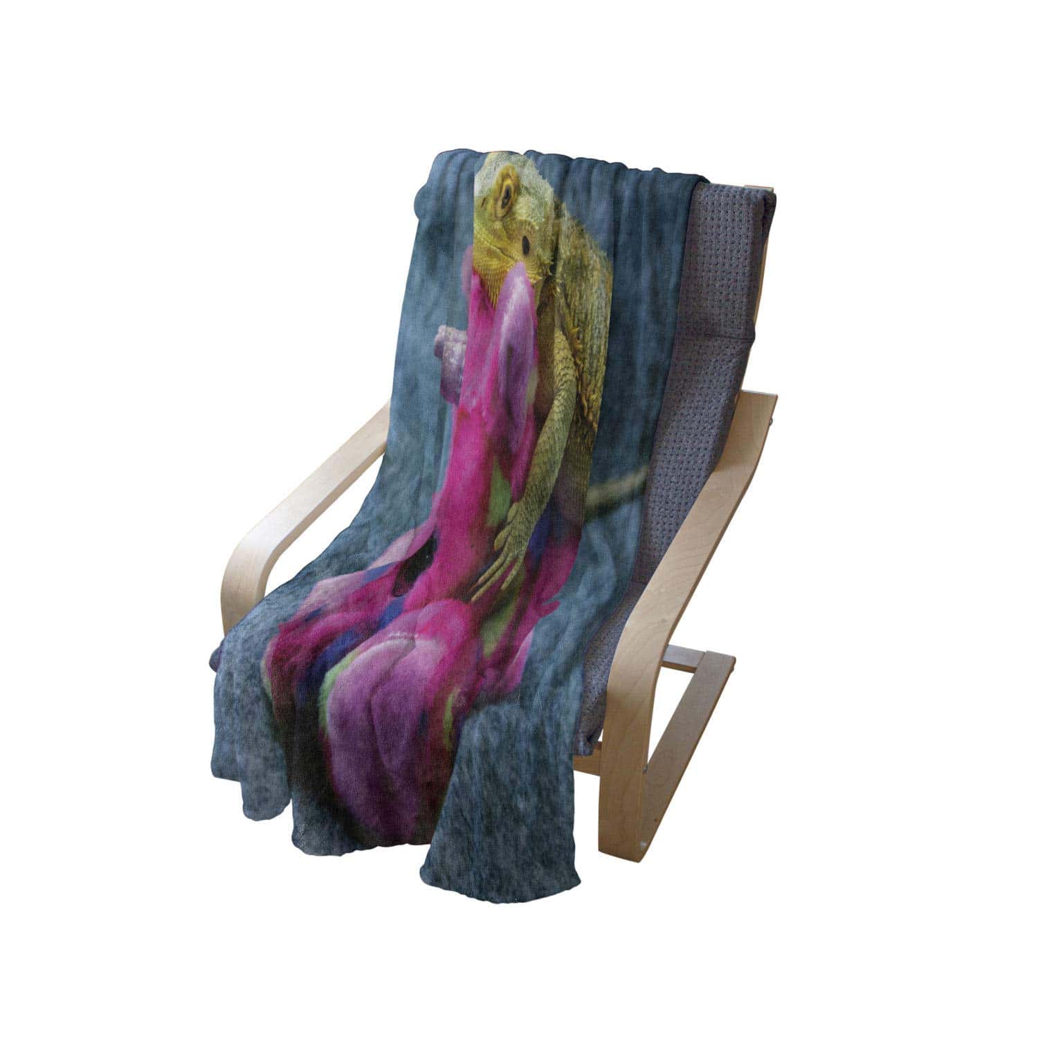 Manta de tiro Lunarable Bearded Dragon, Foto de unicornio - Imagen 5