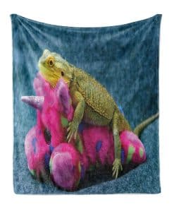 Manta de tiro Lunarable Bearded Dragon, Foto de unicornio