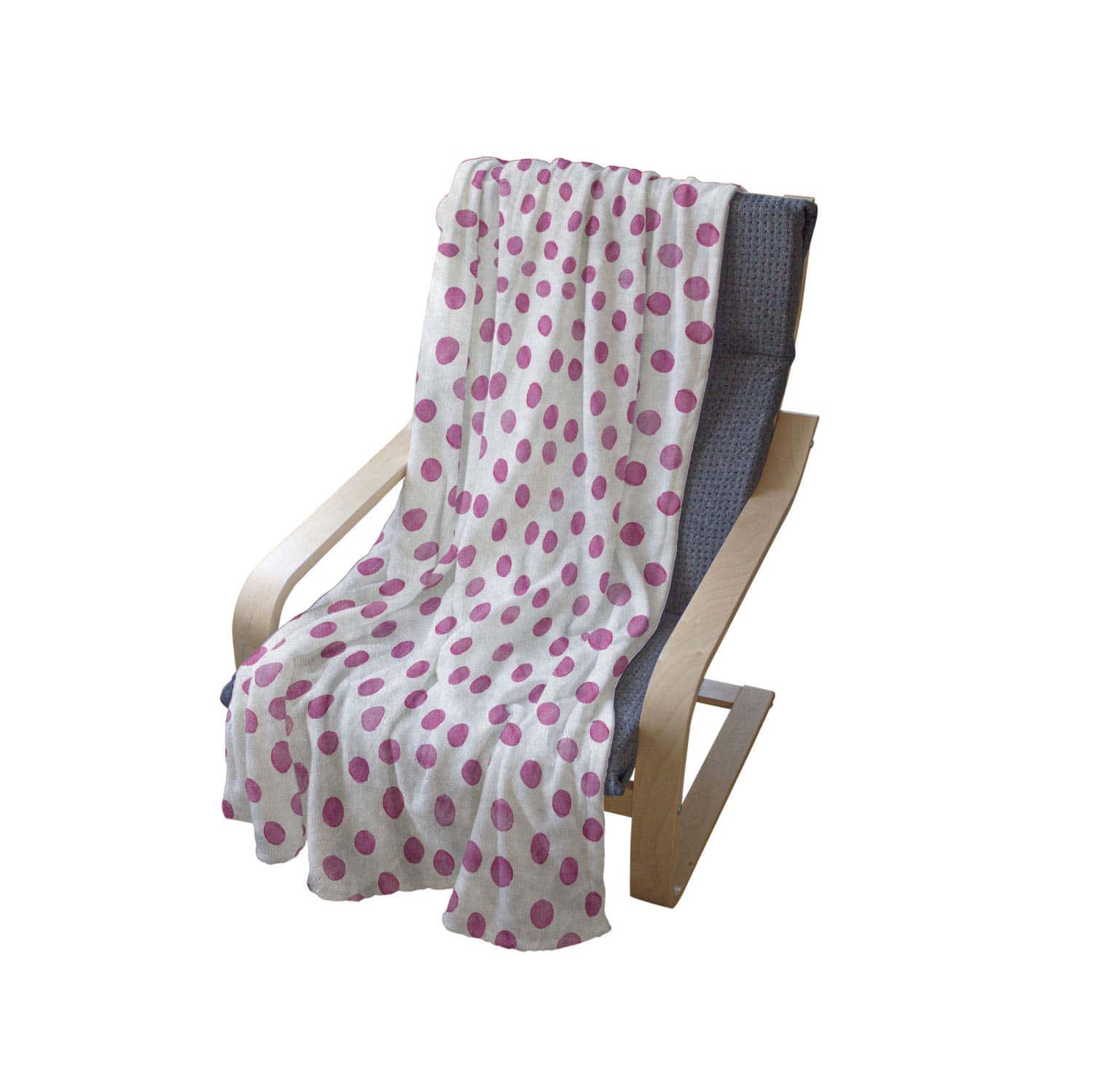 Manta de tiro Lunarable Polka Dot, color rosa azúcar - Imagen 5