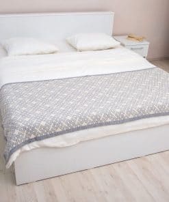 Fular de Cama SAOL Aran Suave Hecho de Lana Mezclada de