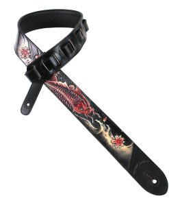 Correa de Guitarra Walker And Williams KB-24 Negra y Rojo