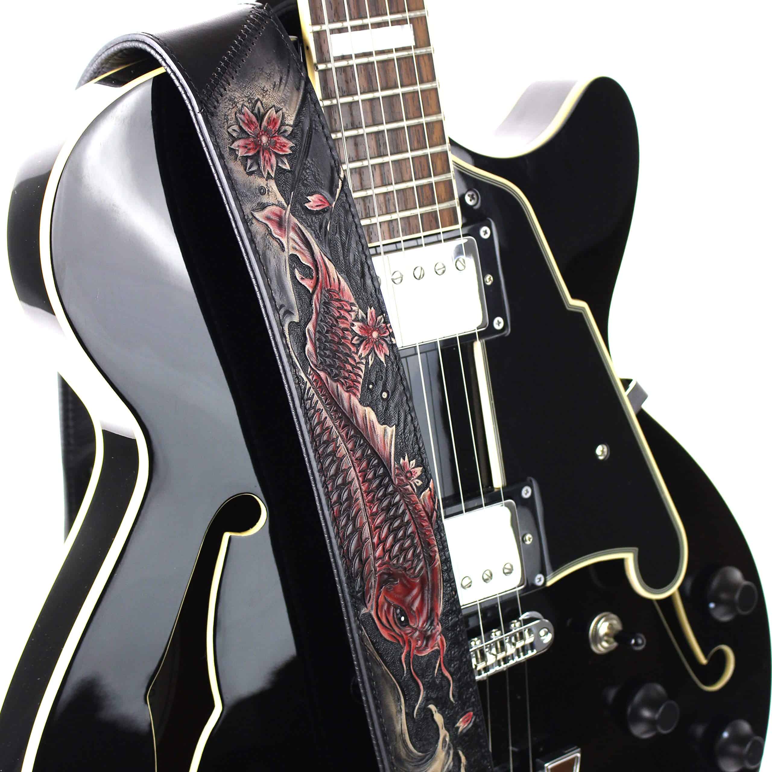 Correa de Guitarra Walker And Williams KB-24 Negra y Rojo - Imagen 6