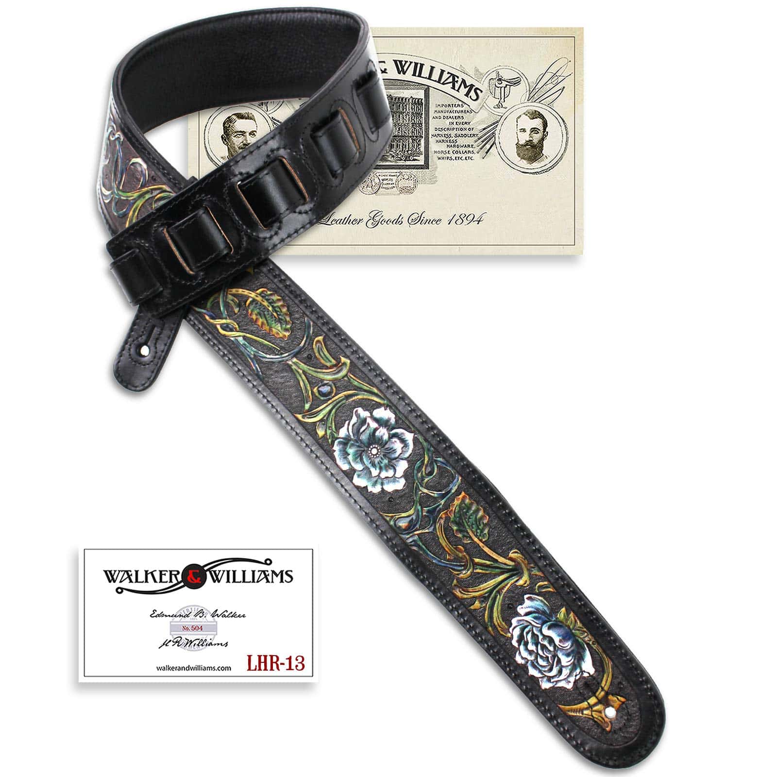 Correa de Guitarra Walker And Williams LHR-13 de Cuero - Imagen 10