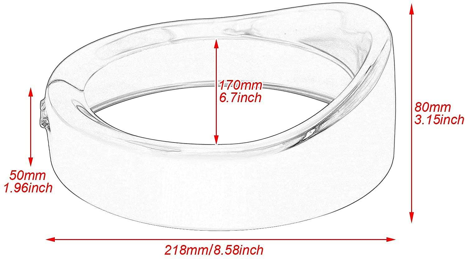 HDBUBALUS Aro de Moldura de Faro de 7 pulgadas Estilo - Imagen 4