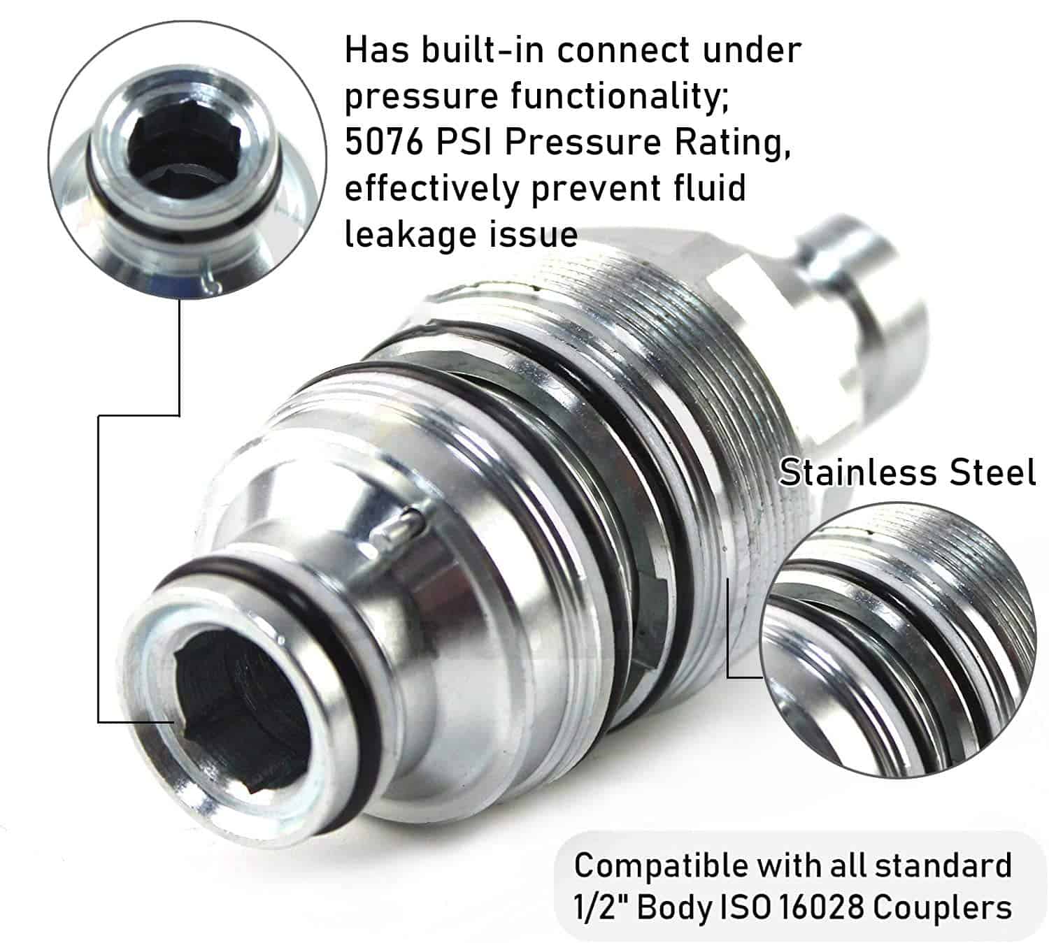 Conector rápido de acoplamiento hidráulico PANGOLIN 6680018 - Imagen 4