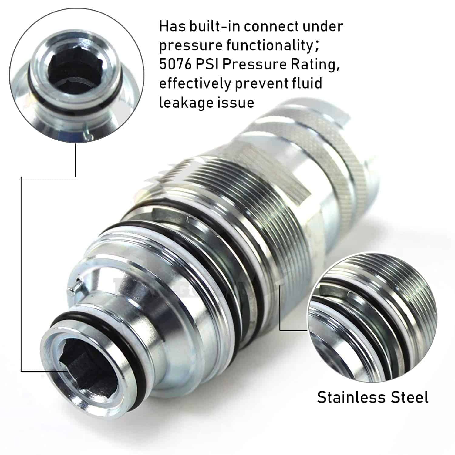 Conector rápido de acoplamiento hidráulico PANGOLIN 6680018 - Imagen 3