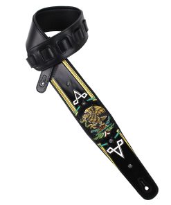 Correa de guitarra de cuero negro Walker And Williams