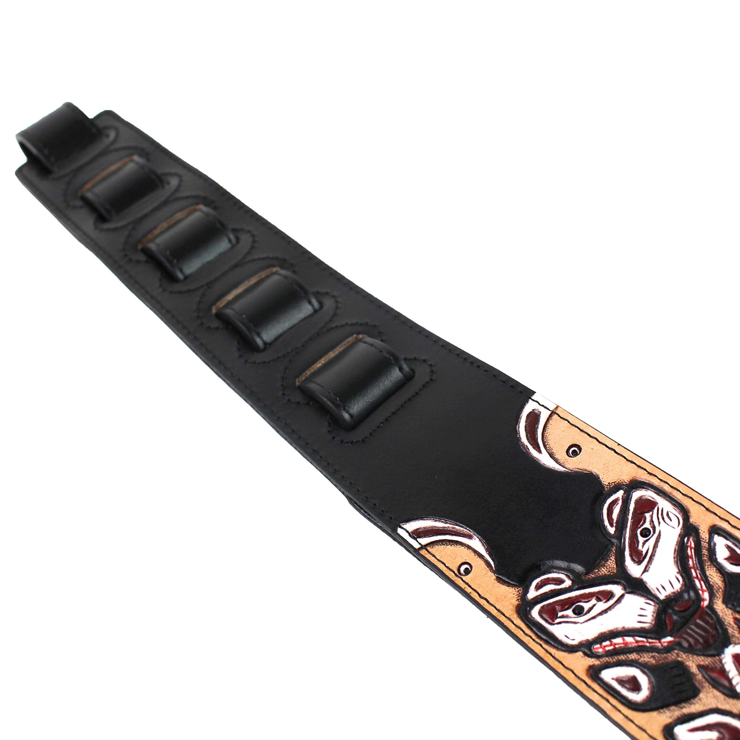 Correa para guitarra Walker And Williams LHR-23 negra - Imagen 8