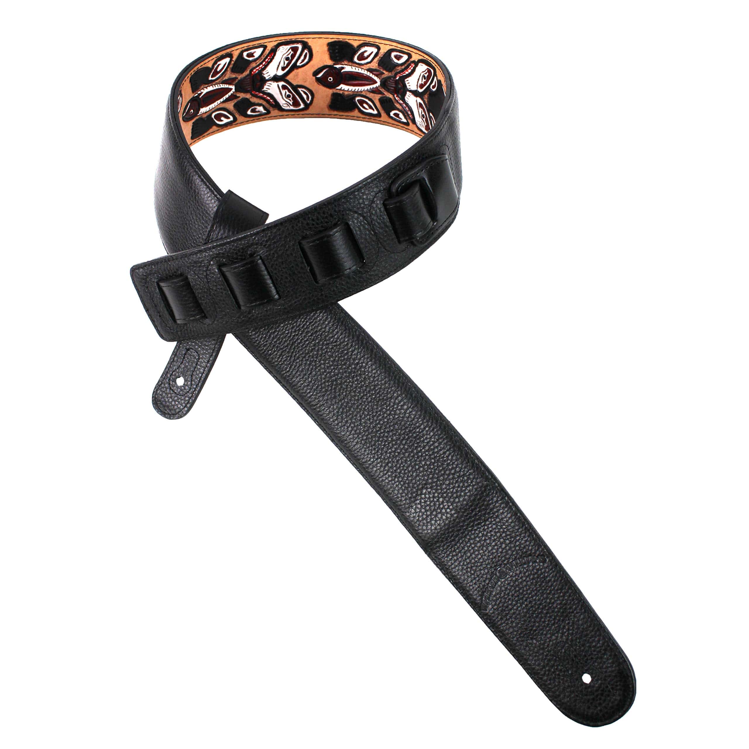 Correa para guitarra Walker And Williams LHR-23 negra - Imagen 9