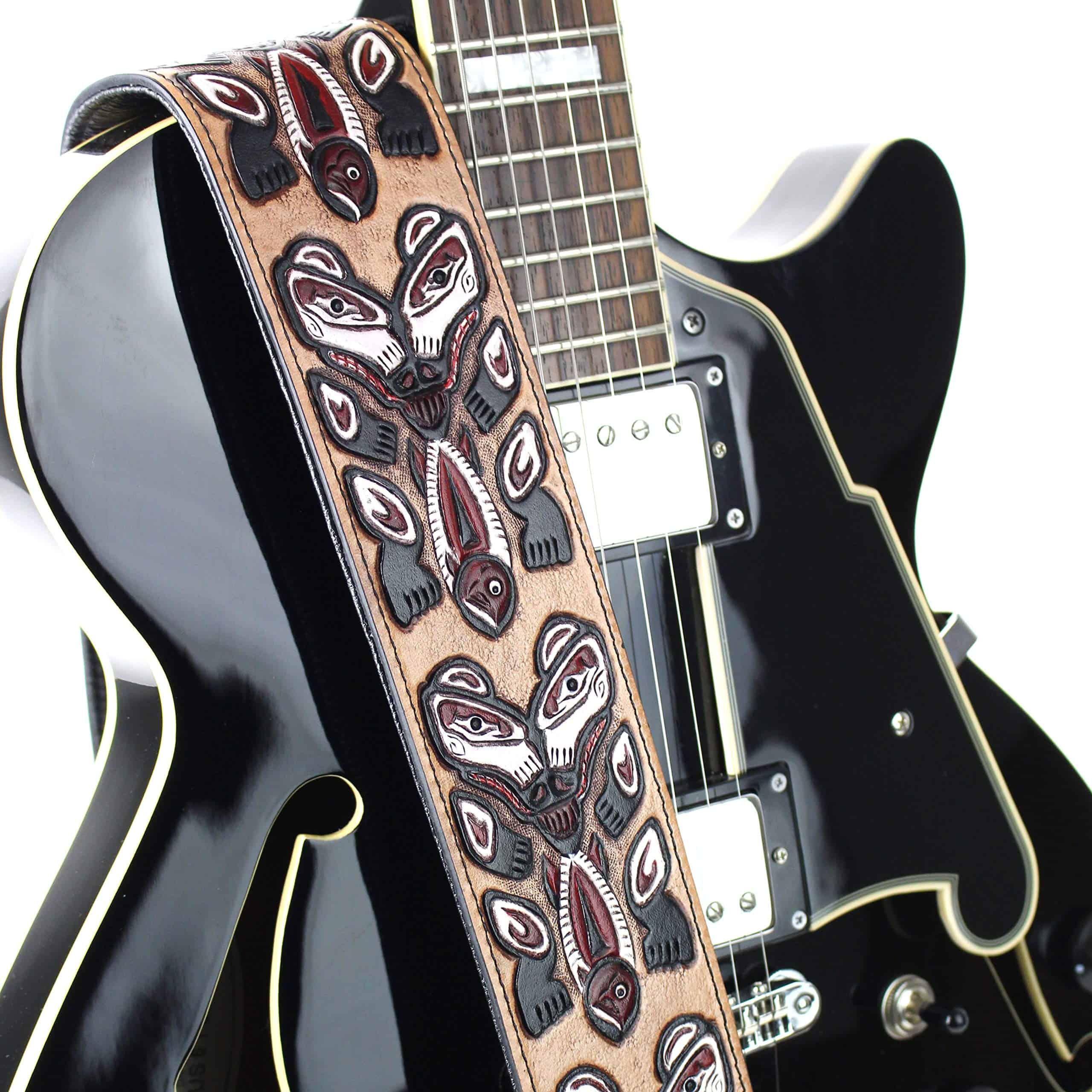 Correa para guitarra Walker And Williams LHR-23 negra - Imagen 6