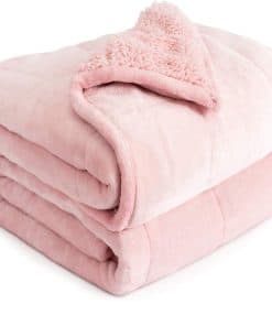 Manta Ponderada de Franela Sherpa Cottonblue de 12 libras,