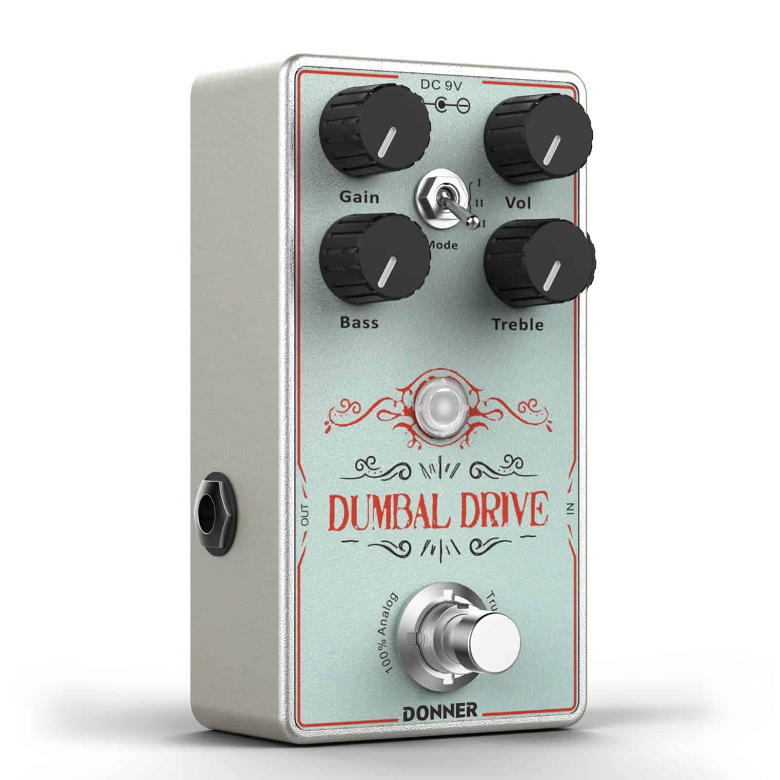 Pedal de Overdrive Donner Dumbal para Guitarra Eléctrica -