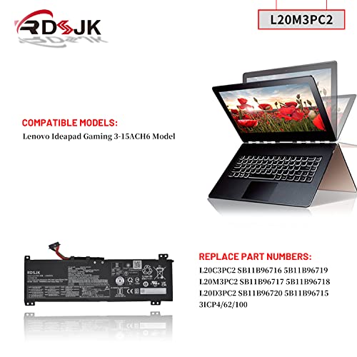 Batería de portátil L20C3PC2 L20D3PC2 L20M3PC2 para Lenovo - Imagen 4