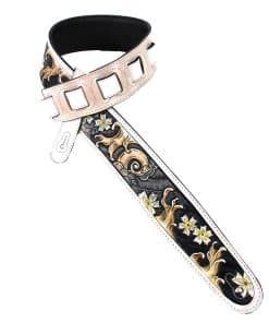 Correa de guitarra de cuero tallado a mano Walker And