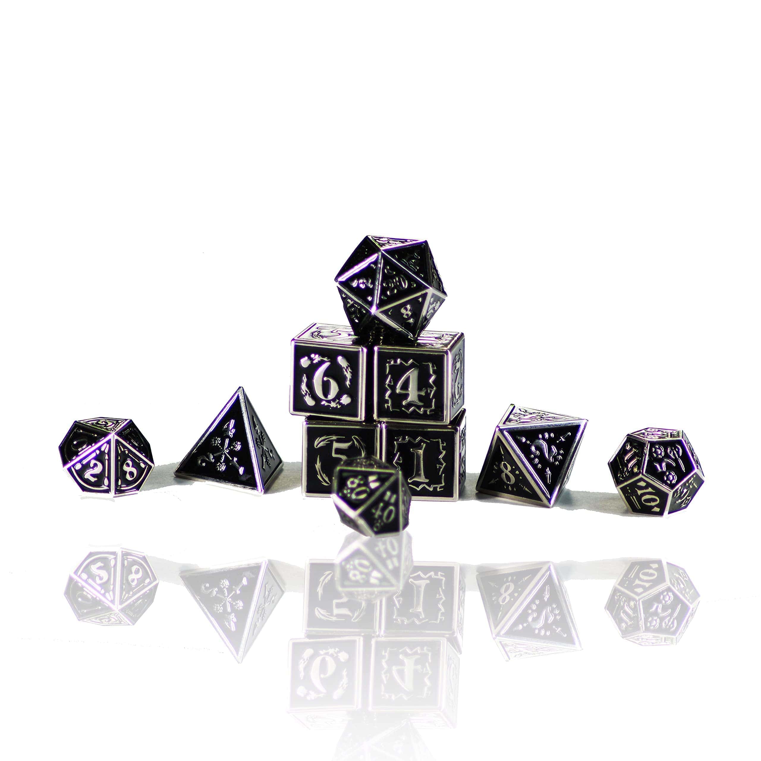Conjunto de dados de metal Fantasydice Nightwatch grande en - Imagen 6