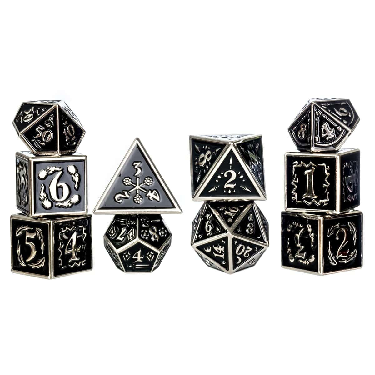 Conjunto de dados de metal Fantasydice Nightwatch grande en