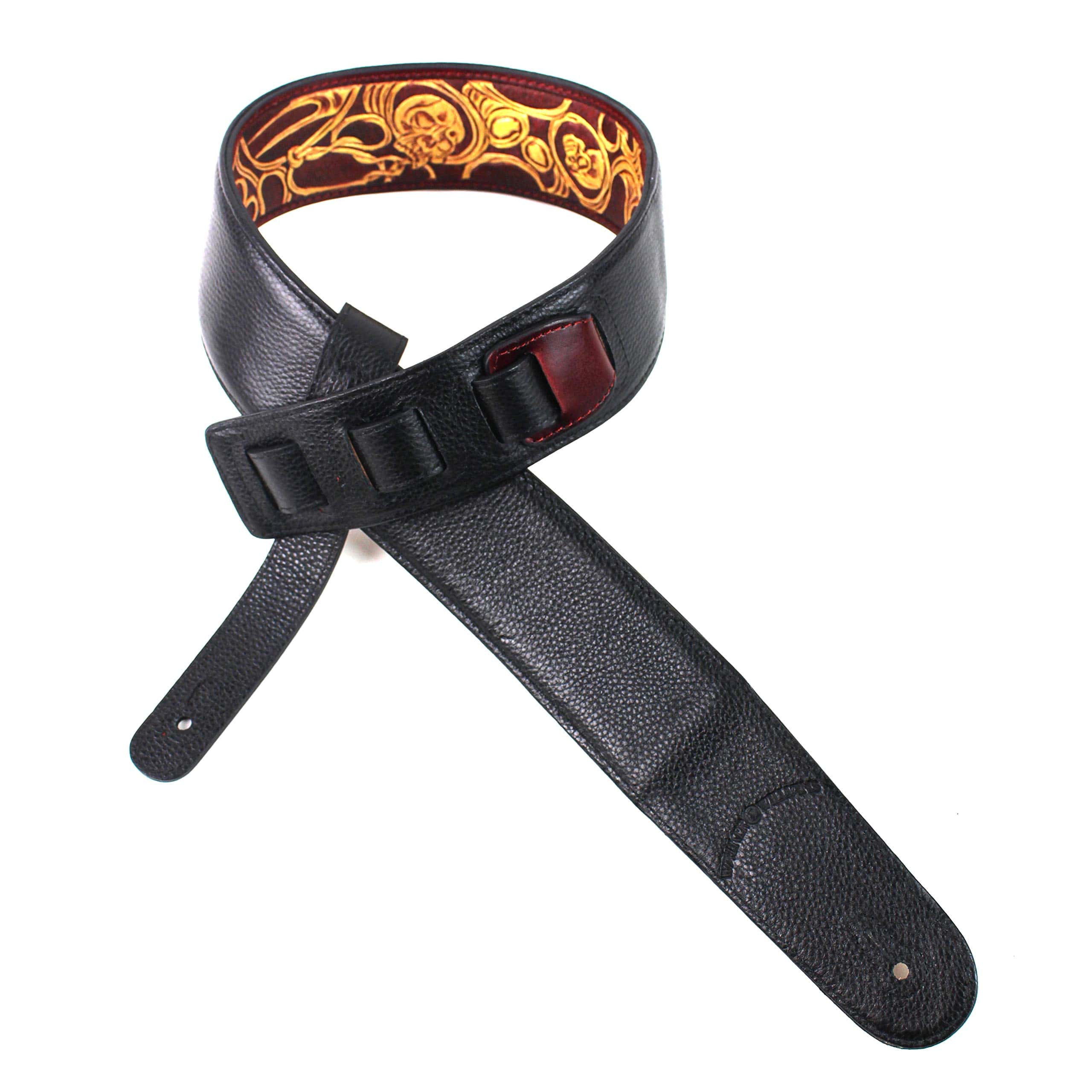 Correa de guitarra de cuero de talla premium hecha a mano - Imagen 9