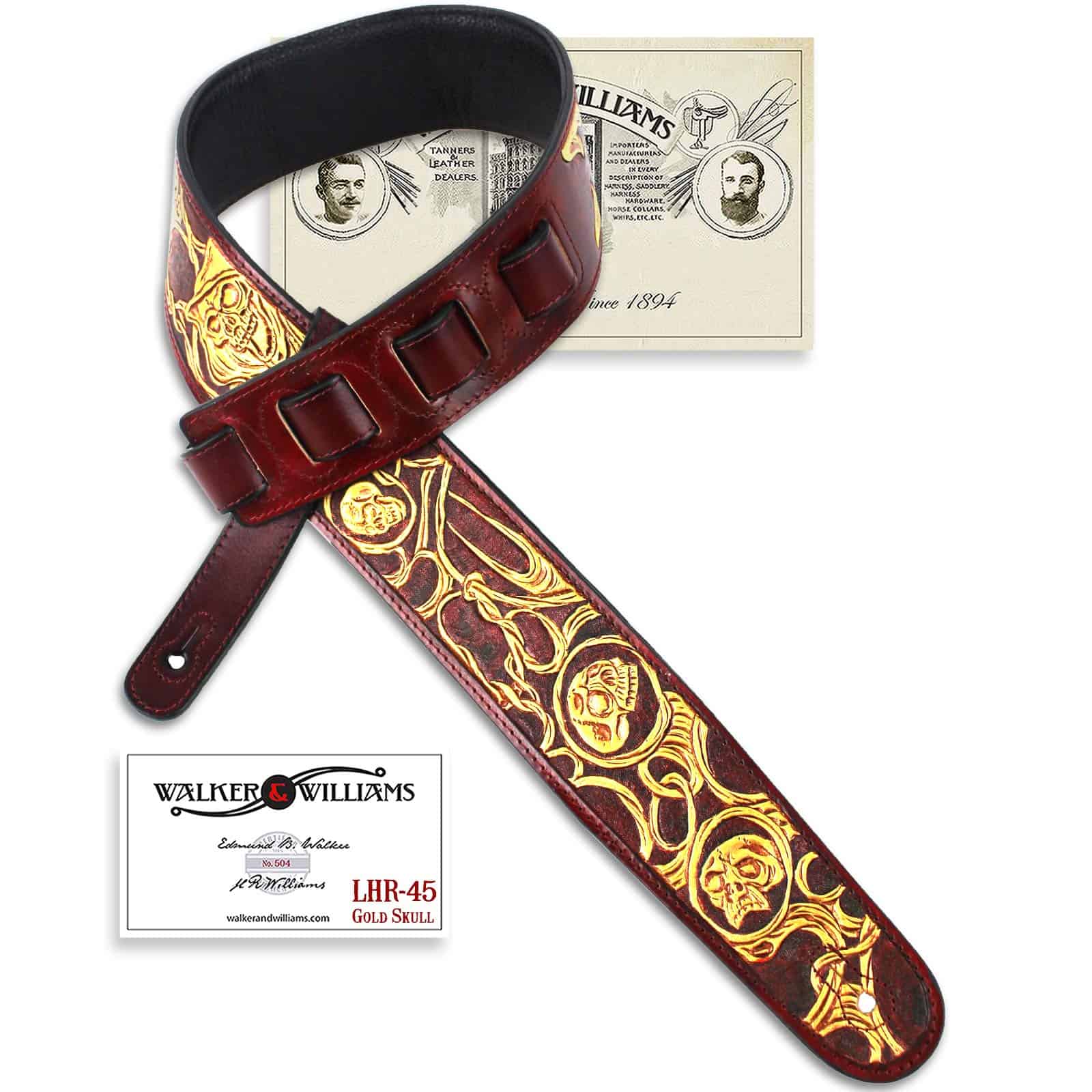 Correa de guitarra de cuero de talla premium hecha a mano - Imagen 10