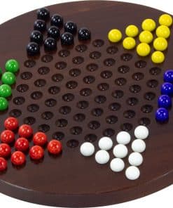 Tablero de Damas Chinas de Arce Oscuro - Hecho en EE. UU.