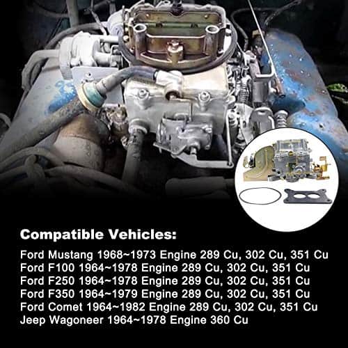 Carburador de Motor de 2 Barriles Bicos Compatible con F100 - Imagen 3