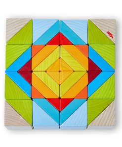 Juego de Cubos Mosaico 3D HABA - 48 Piezas de Bloques de