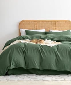 Juego de Funda Nórdica Green de 2 Piezas Tamaño Individual,
