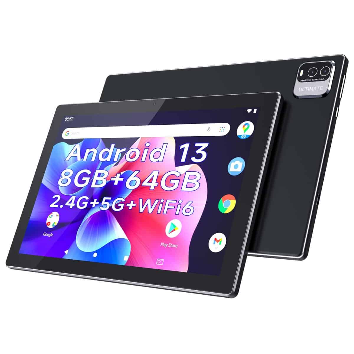 Tableta Android de 10.1 pulgadas, 8GB RAM+64GB ROM+512GB