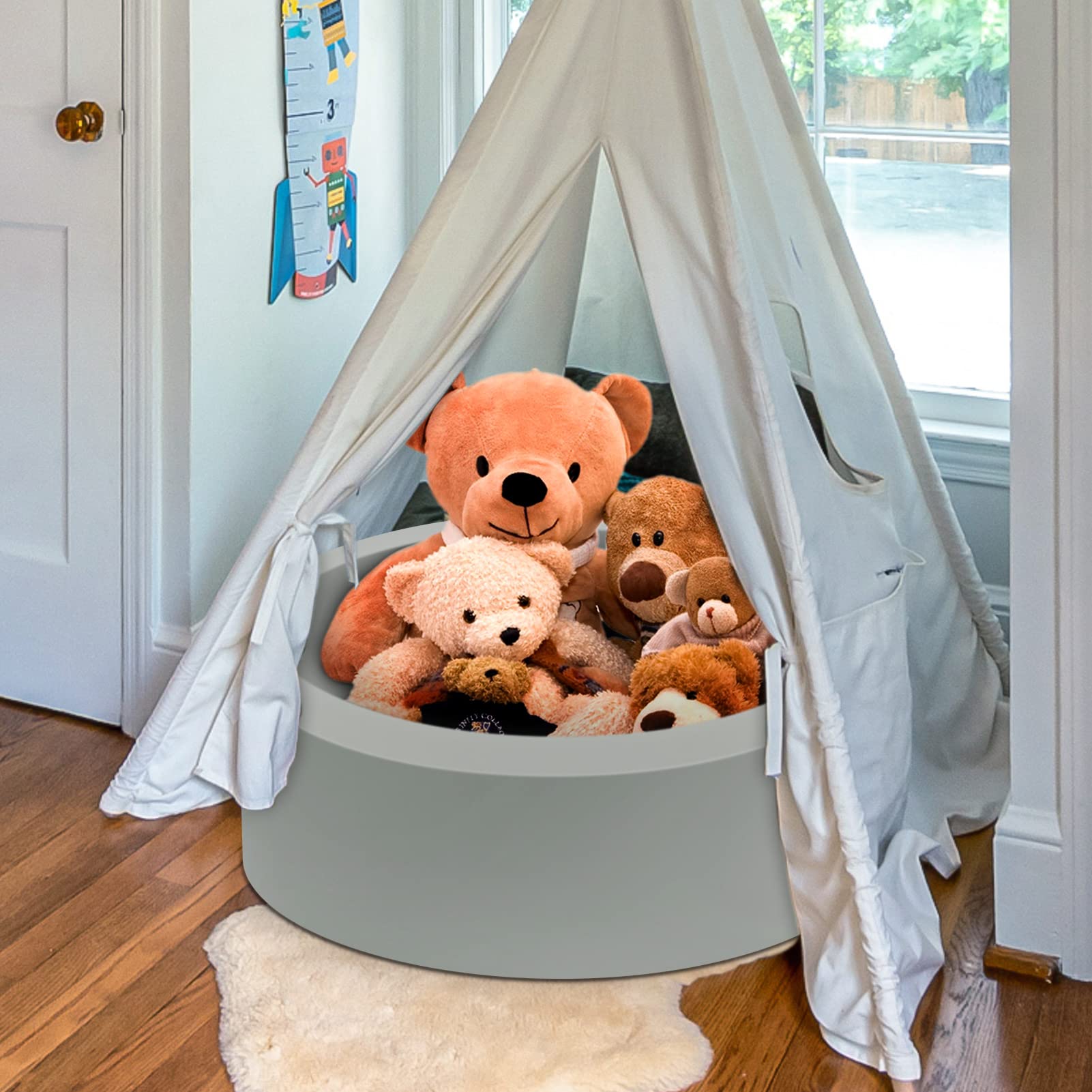 HARBOLLE Baby Ball Pit Soft Round Memory Foam - NO Incluye - Imagen 7